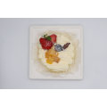 Biodegradable Sugarcane Bagasse Square Plate Wholesale for Cake/Fruit/Lunch/Dishes